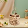 Плетеный органайзер для столовых приборов Водяной гиацинт Подставка для столовых приборов Многофункциональный Круглый Плетеный Портативный Разделенный