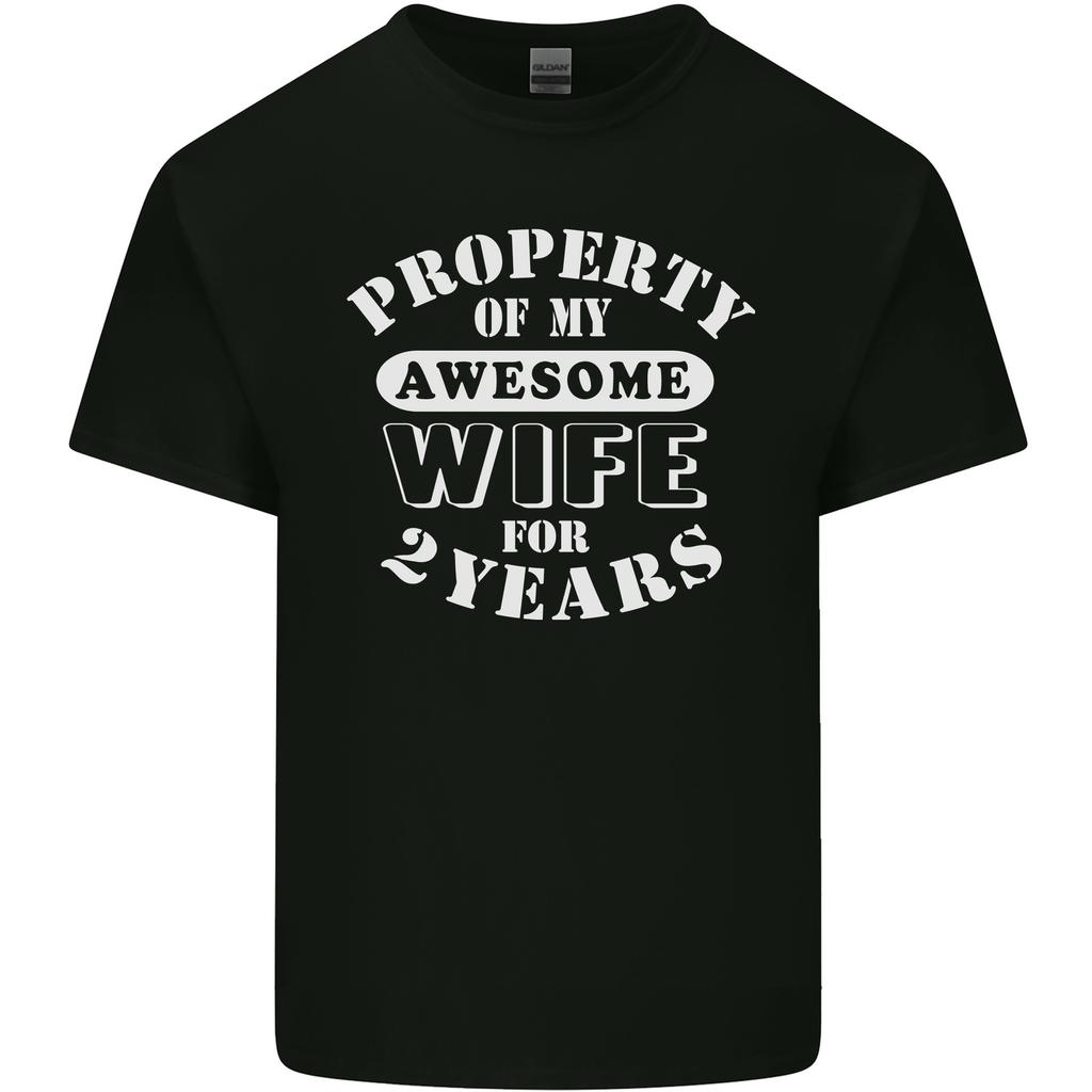 2 Year Wedding Anniversary 2nd Funny Wife Unisexs Light Cotton TShirt