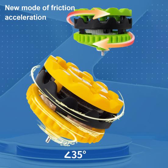 Светящийся волчок для снятия стресса, портативный, светящийся гироскоп, искры при столкновении, подсветка