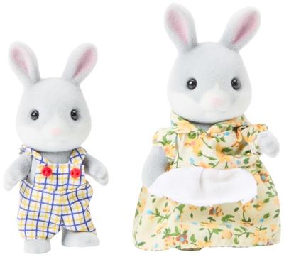 Epoch D'enfance - A1504595 - Мини-пупе - Famille Lapin Gris Sylvanian