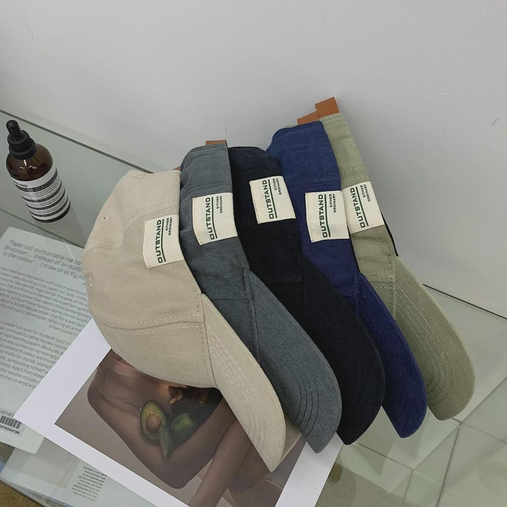 Модная корейская бейсболка в стиле ретро для женщин и мужчин - мягкая кепка от солнца на весну/лето