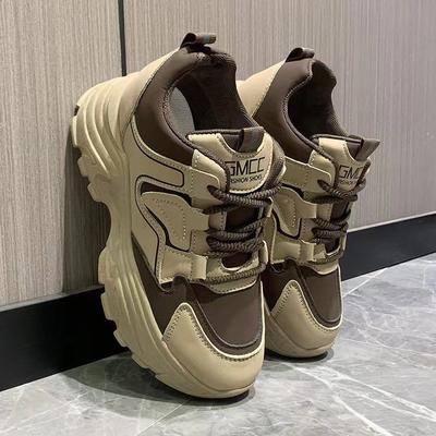 Стелька, увеличивающая рост, женская обувь для папы, весна и осень, новая обувь для папы на платформе Bai Match, обувь для папы, повседневная обувь для студентов, женская обувь