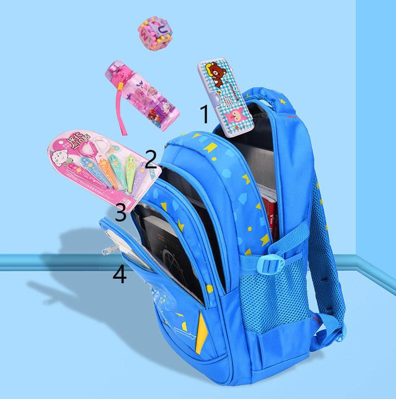 Kid'S Shoulder Bag Geometry Pattern Teen Children Backpack Fashion Schoolbag Boy Girl Backpack Book Bag Waterproof Mochila