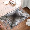 3D коврик-дверь с рисунком пещерной норы, противоскользящий, для входа, кухни, ванной, пола, ковер для сада, подстилка под ноги