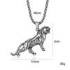 Mighty Korean Version Tiger Men's Pendant Titanium Steel Titanium Steel Necklace