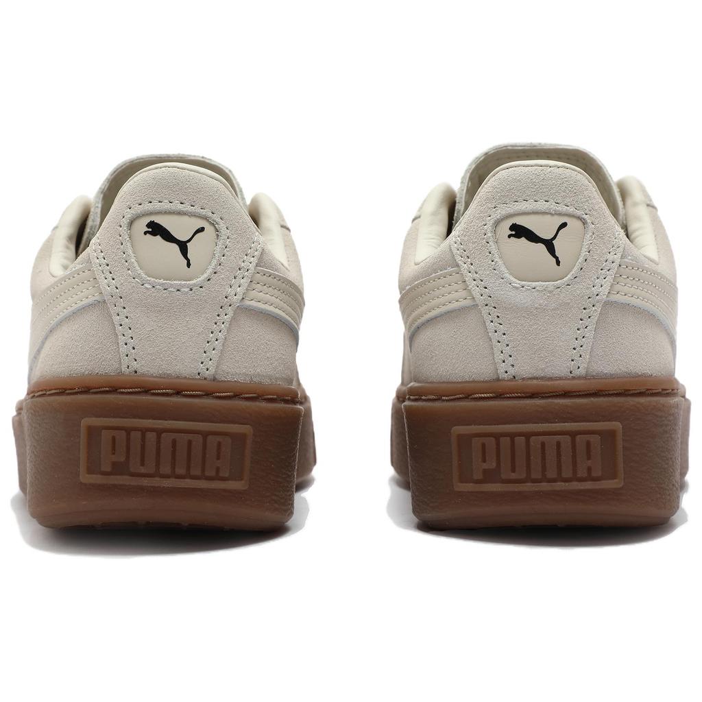 Puma Замшевые кроссовки на платформе Core Retro с низким верхом Женские кроссовки Белый Коричневый 363559-19