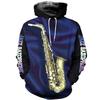 Мужские толстовки осень-зима Sax 3D-печать музыкальная мода с капюшоном и длинными рукавами повседневные толстовки уличная одежда больших размеров 6XL