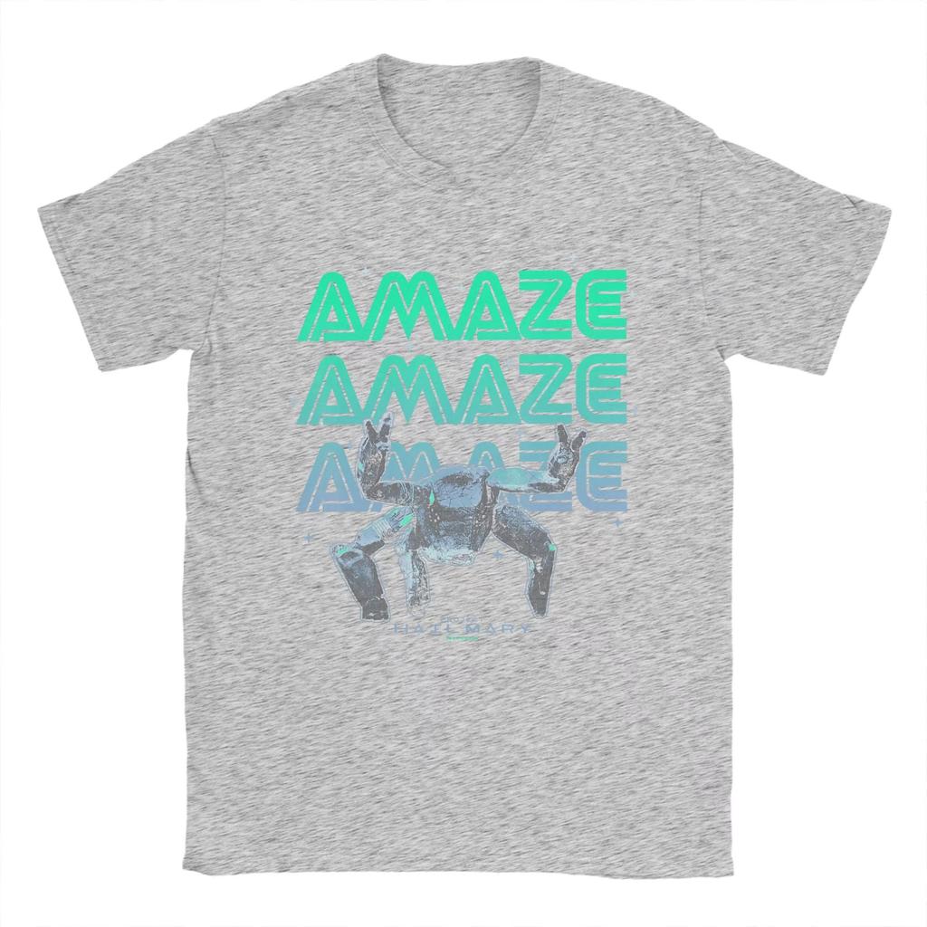2026 Fashion Project Hail Mary Fist My Bump Rocky The Alien Poster High quality T Shirt Summer Unisex Breathable TShirts Cotton