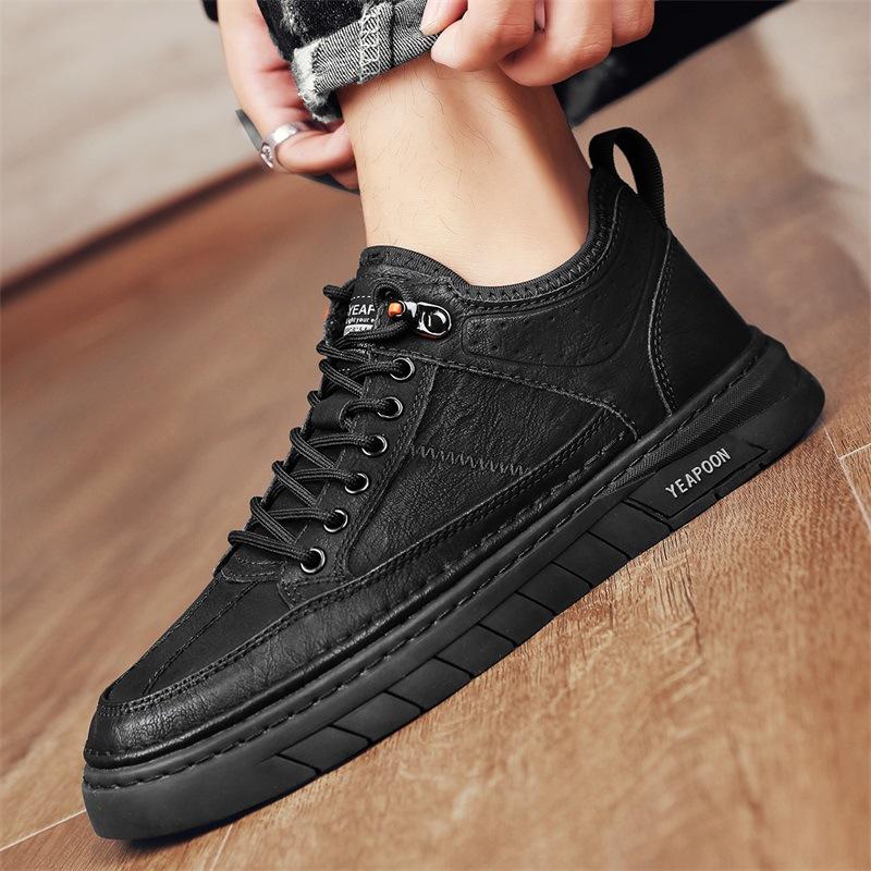 Мягкие FootPairs Весна Сезон Новый Бренд Низкие Модные Кожаные FootPairs Мягкие FootPairs Утолщенные Универсальные FootPairs Мягкие Нескользящие Активная Одежда