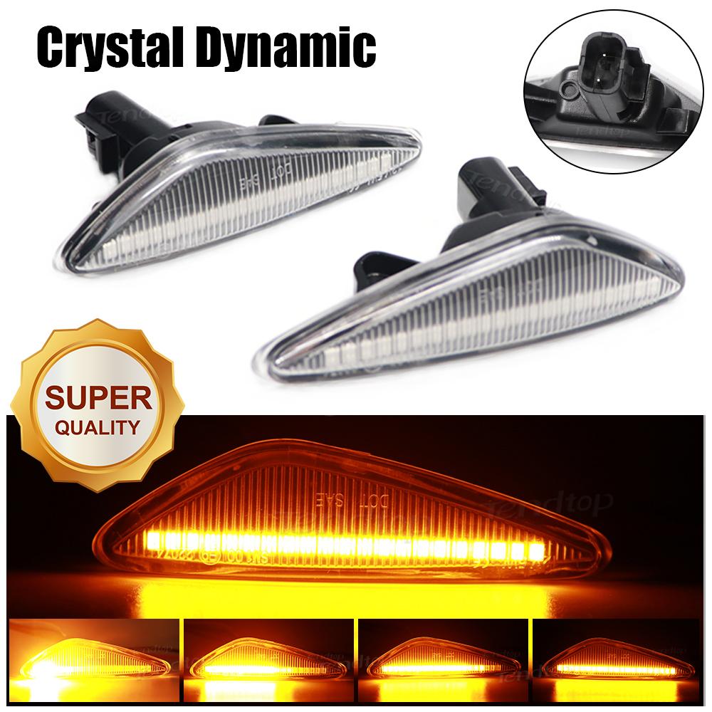 For Mazda 6 Atenza GH 5 Premacy MX-5 for Nissan Lafesta Fiat 124 Spider Dynamic Turn Signal Indicator Lights Side Marker Lamps