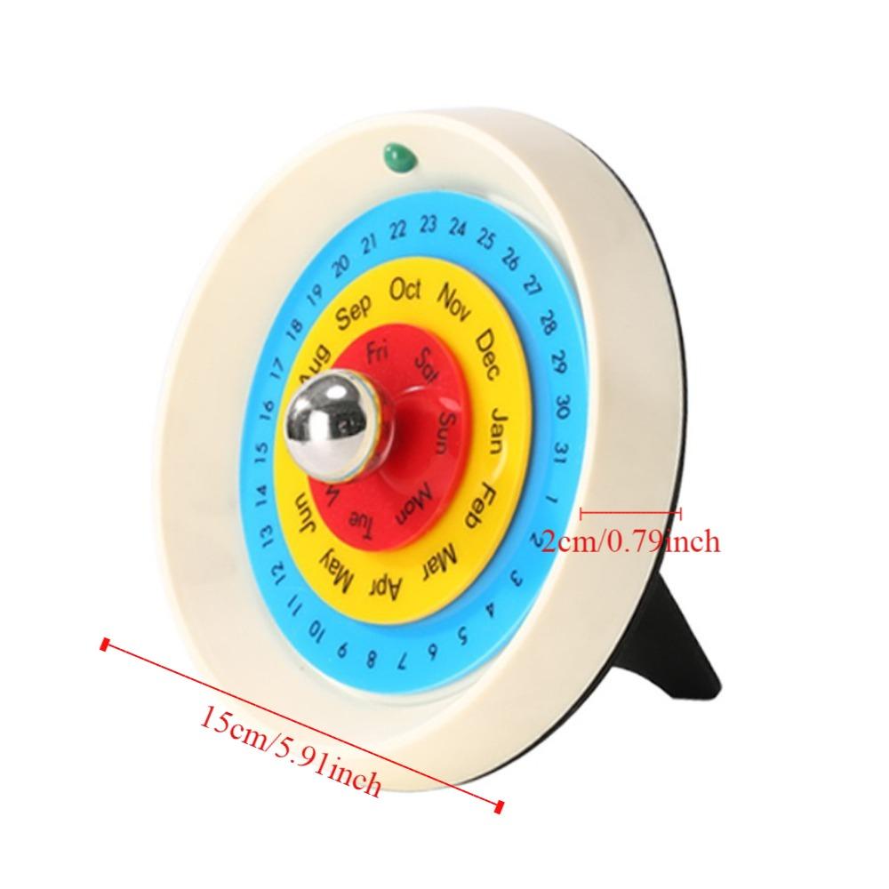 Декоративный вращающийся вечный календарь в скандинавском стиле, годовой настольный календарь, вращающийся календарь для дома