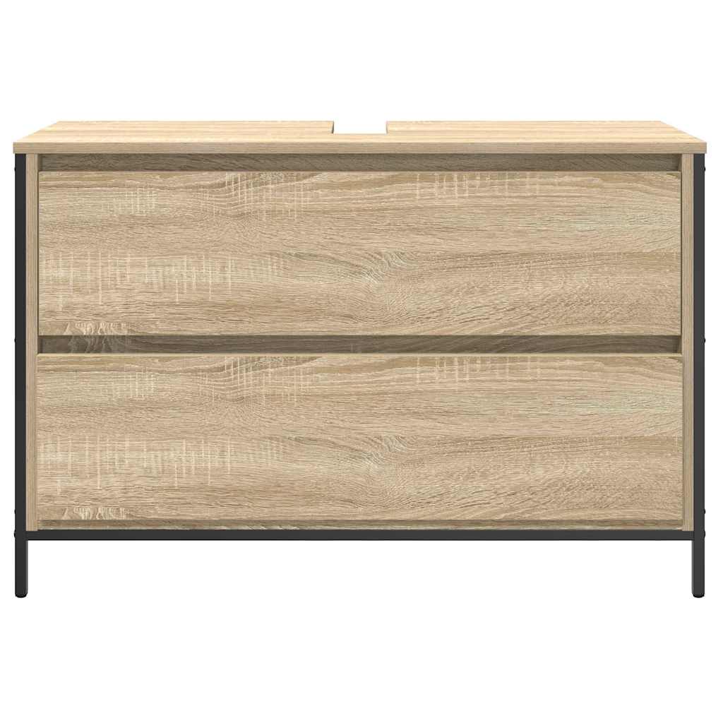 Washbasin Cabinet with Drawers Sonoma Oak