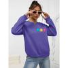 Женский свитшот с забавным принтом улыбающегося лица, осенний спортивный костюм S-4XL, простые удобные топы, повседневная теплая одежда для женщин