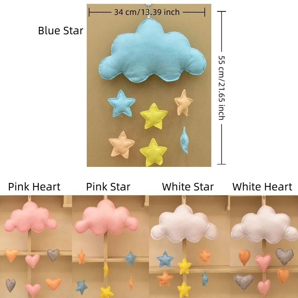 Heart/Star Design Cloud Hanging Decor Nordic Style Wall Hanging Pendant Photo Props