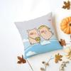 Cartoon LLulu Pig Pink Cushion Cover Iceland Washable Linen Soft  for Daily Sofa Bed Home Room Decor