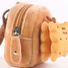 Food Series Capybara Storage Bag Biscuit Cartoon Keychain Bag Wallet Plush Small Purse  Couple