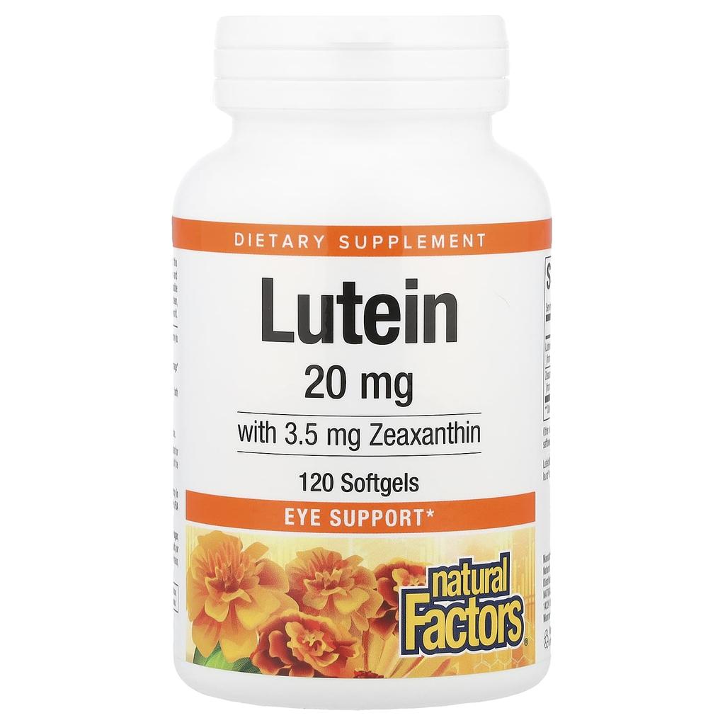 Natural Factors Lutein and Zeaxanthin, 120 Softgels