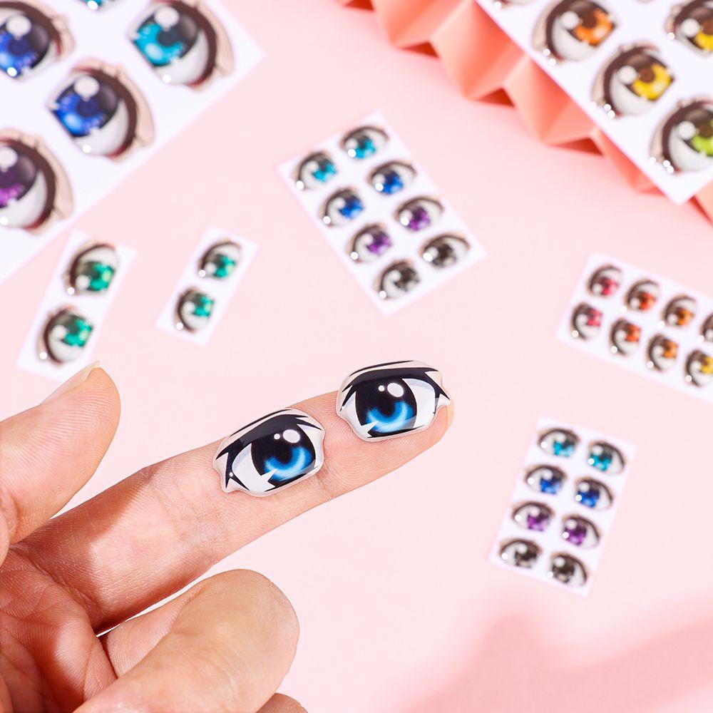 Аниме фигурка кукла глаз чипы бумага мультфильм глаза наклейки лицо орган пастер