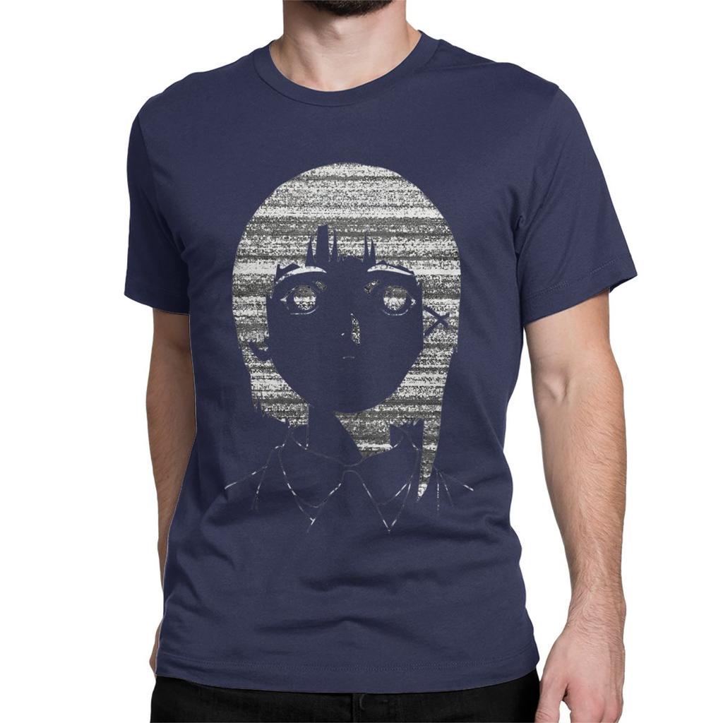 Футболки Serial Experiments Lain White Noise для мужчин и женщин, из чистого хлопка, потрясающие футболки в стиле аниме, Lwakura, научной фантастики и манги, больших размеров.