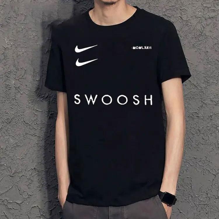 Nike Футболки Мужские Черные С Круглым Вырезом Умеренный Прямой Крой DH0030-010