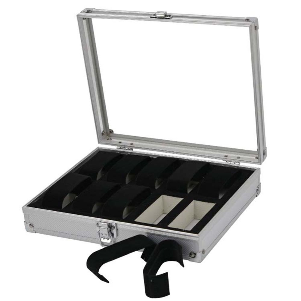 Коробка для хранения ювелирных изделий, коробка для хранения, алюминиевый сплав цинка, корпус для наручных часов, дисплей для браслета, шкатулка для часов, держатель для часов