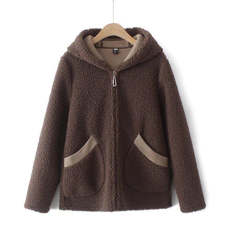 Зимнее хлопковое пальто для женщин среднего возраста, теплая флисовая толстая куртка с капюшоном, повседневное свободное пальто Parker