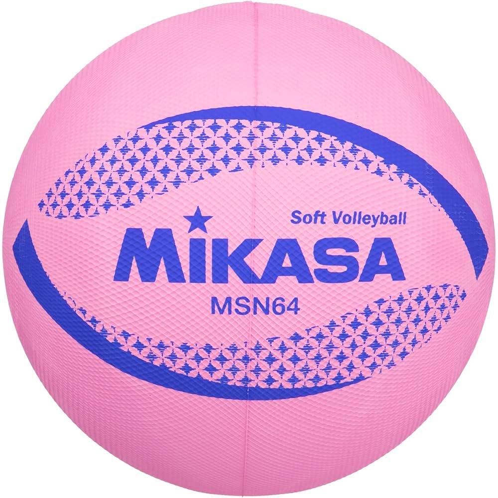 Мяч волейбольный Mikasa Color Soft, окружность 64 см, вес 150 г, розовый