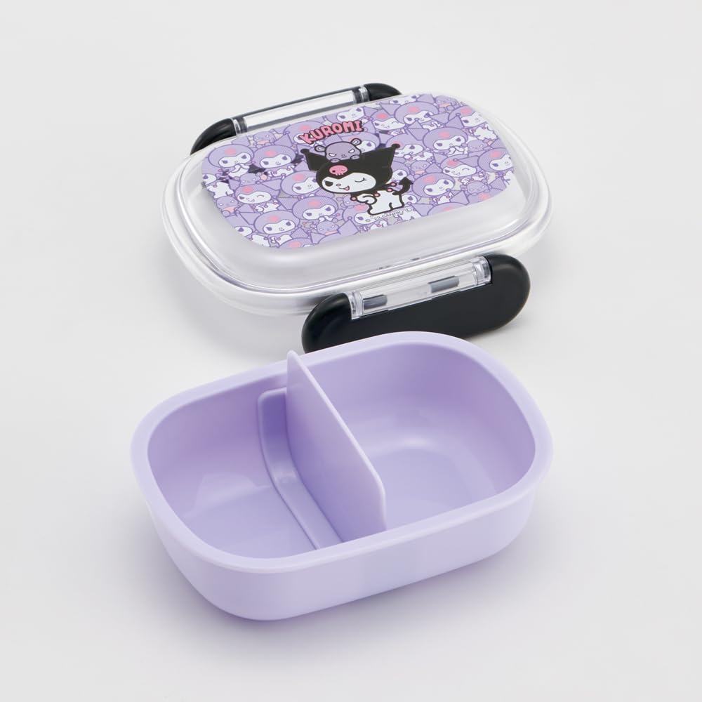 Skater Lunch Small Single Dome Softly Fills Made in Sanrio Kuromi Ushiro Shiro QAF1AG Kids' Box, Size, Tier, 270ml, Shape, Kids' Lunch, Antibacterial,