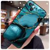 Чехол с рисунком из бирюзово-синего золотого агата и мрамора для iPhone 14 Pro Max 16 15 11 12 13 17 Pro Max mini 15 16 Plus 16e 17 Air Чехол для телефона