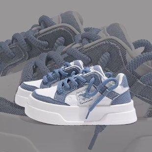 Thick-soled breathable board shoes women's autumn new students ins trendy casual shoes versatile sports little white shoes
