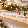 Holiday Desk Accessories Christmas Countdown Calendar, 24 Days Durable PLA Advent Calendar with Sliding Star, Interactive Nordic Style 3D Printed