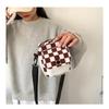 Клетчатая одноплечевая холщовая маленькая женская сумка Harajuku Girl Soft Sister Trend Crossbody Bag