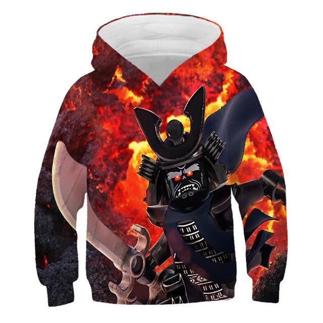 2025 Kids Ninjago Hoodies 3D Casual Print Pullover Kids Teen Boys Girls Kids Toddler Sweatshirts Toddler Tops 4-14 Years Old