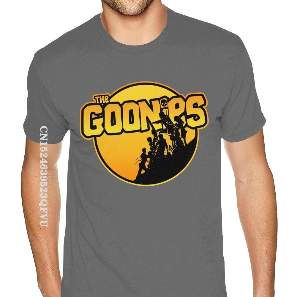 Оптовая продажа футболок The Goonies для мужчин, дешевые фирменные футболки в английском стиле для мужчин, мягкая хлопковая черная рубашка в английском стиле