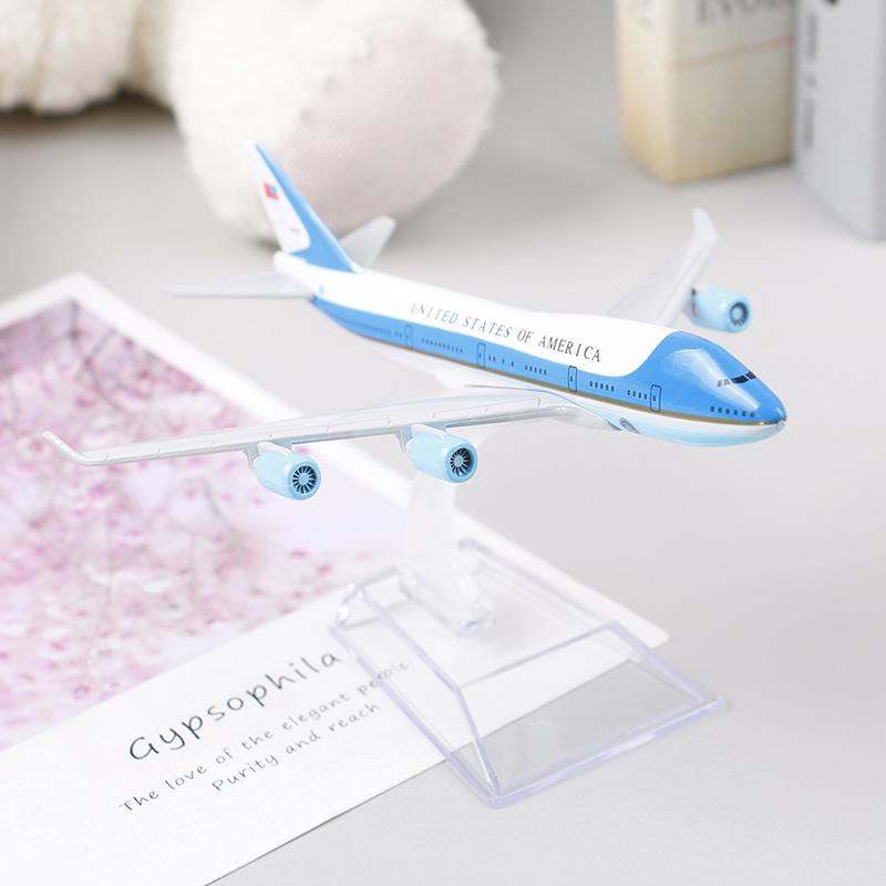 16 см США Air Force One Airplane Model Boeing 747 Diecast Model Collectionl Gift