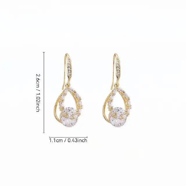 Корейские нишевые серьги-капли воды класса люкс для женщин