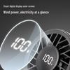 USB Rechargeable High-Speed Portable Handheld Fan with Digital Display