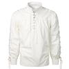Fashion Classic Shirt Medieval Pirate Shirt Men Bandage Long Sleeve Gothic Warrior Shirt