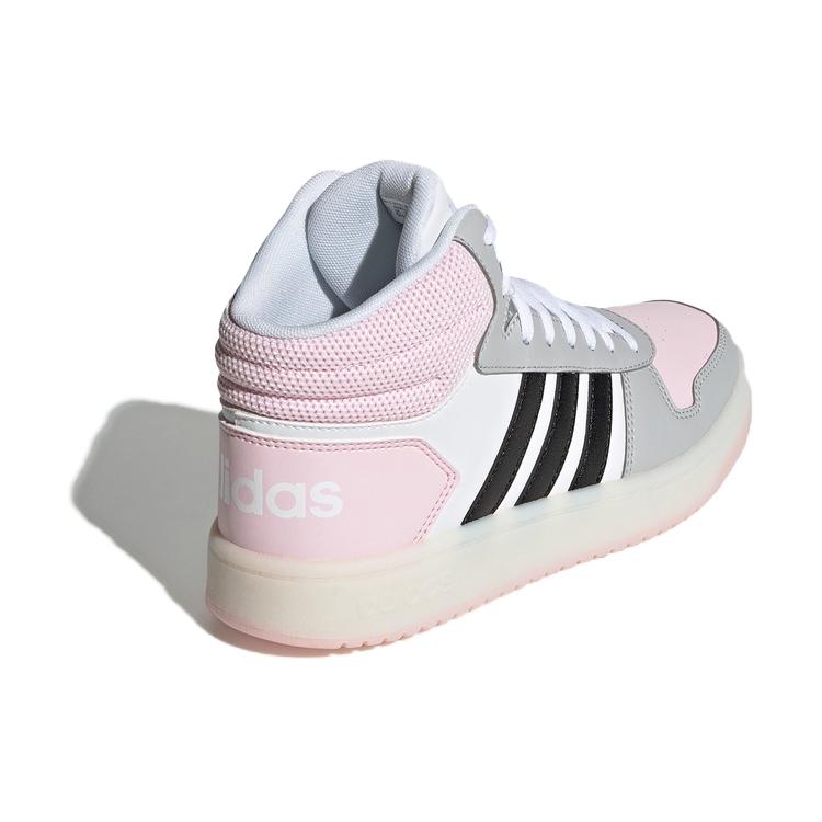 adidas Кроссовки Hoops 2.0 Mid 'Белый Розовый Черный' Женские FV2737