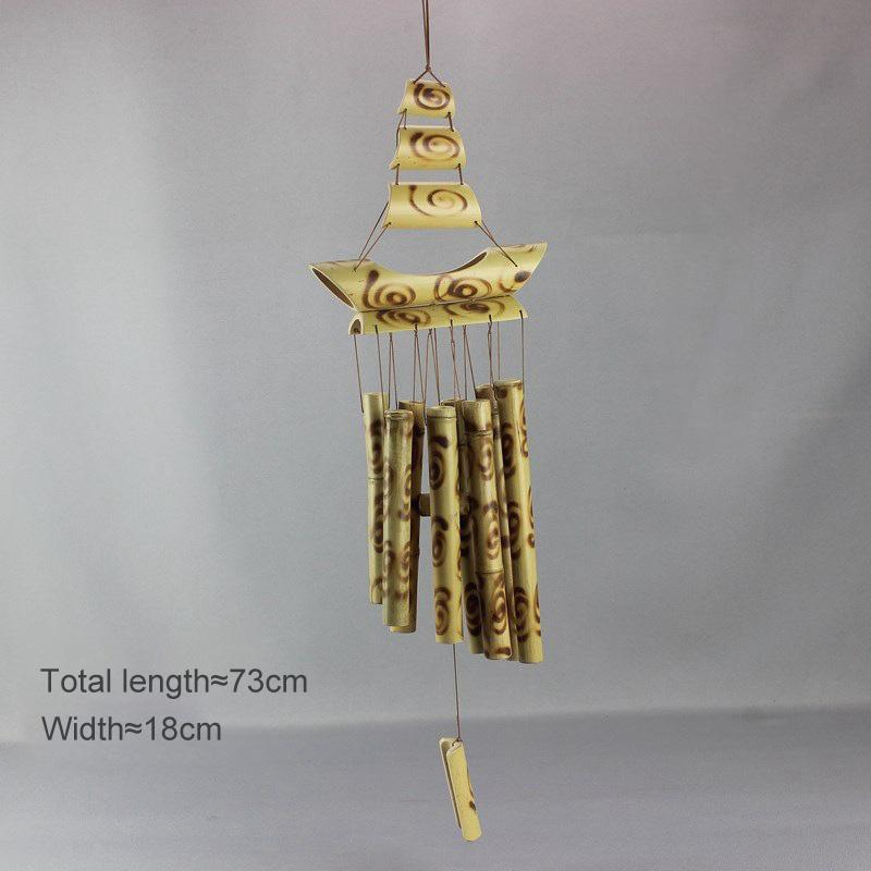 Handmade Antique Tubes Bell Bamboo Wind Chimes Pendant Balcony Outdoor Yard Garden Home Decor Windchime Wall Hanging Crafts