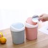 Mini Trash Can Plastic Wastebasket Creative Storage Box Bedroom Bathroom Office Dorms