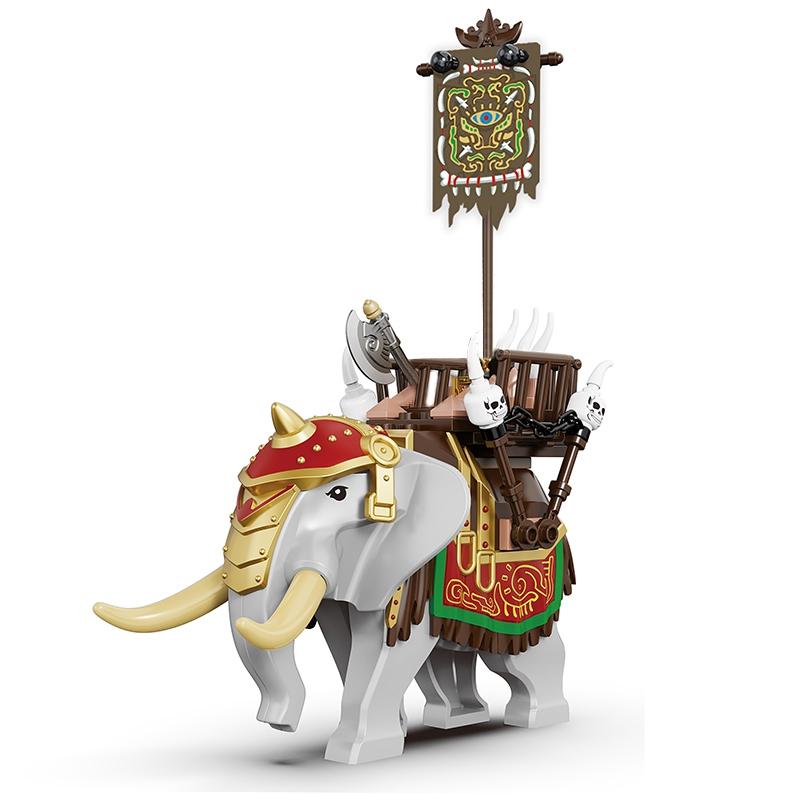 Творческий Средневековый Замок Властелина колец Рим Спартак Орк Слон Колесница Осадная Машина Модель Строительные Блоки Кирпичи Игрушки Подарок