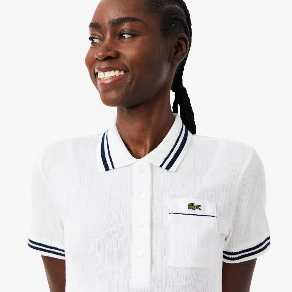 Lacoste Женская поло с многорядной резинкой DF0858-56G522