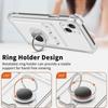 Ring Holder Wallet Card Slot Clear Shockproof Phone Case for Iphone 15 Pro Max 14 13 Pro 14Pro Airbag Transparent Stand Cover