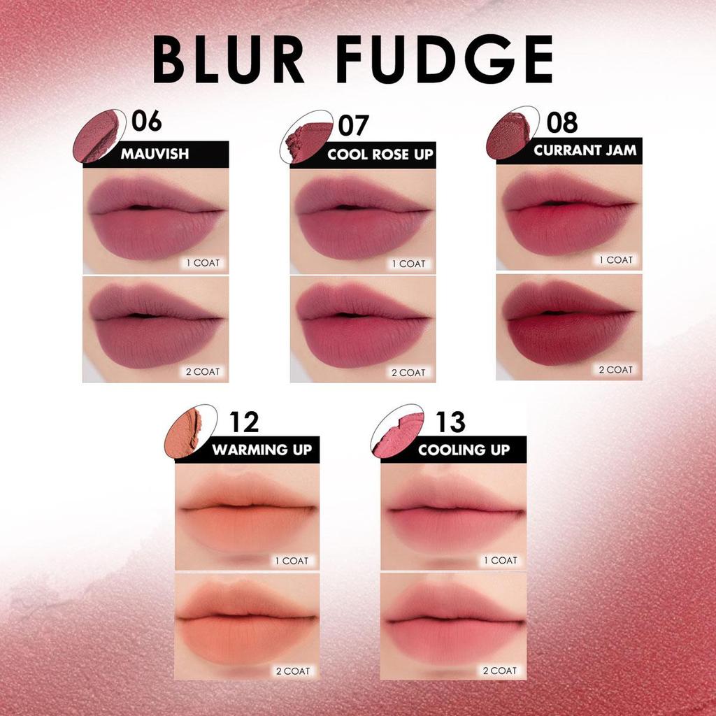Rom&nd Romand BLUR FUDGE TINT, Бархатно-матовая помада 5.0г/0.18 унц. (7 вариантов цвета)