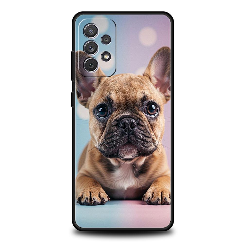 Чехол для телефона с собакой французский бульдог для Samsung A51 A71 A21S A17 A11 A15 A25 A23 A33 A53 A73 A07 A03S A05S A13 A35 A55 5G