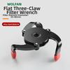 Alloy Steel Construction 3-Jaw Spanner Auto Repair Tool Oil Filter Wrench
