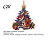 Acrylic Anniversary Decorations 250 USA Christmas Tree Ornament, 2D 1776-2026 250th Creative American Flag Ornaments Hanging Decoration, Fourth