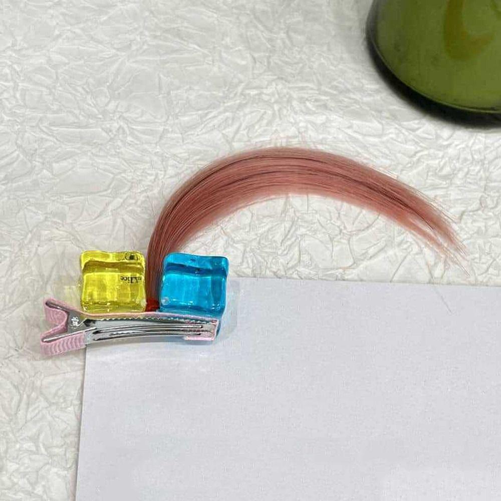 Cute Wig Hair Clips Anime Square Hairpin Sweet Wig Catch Clip Girls Accessories