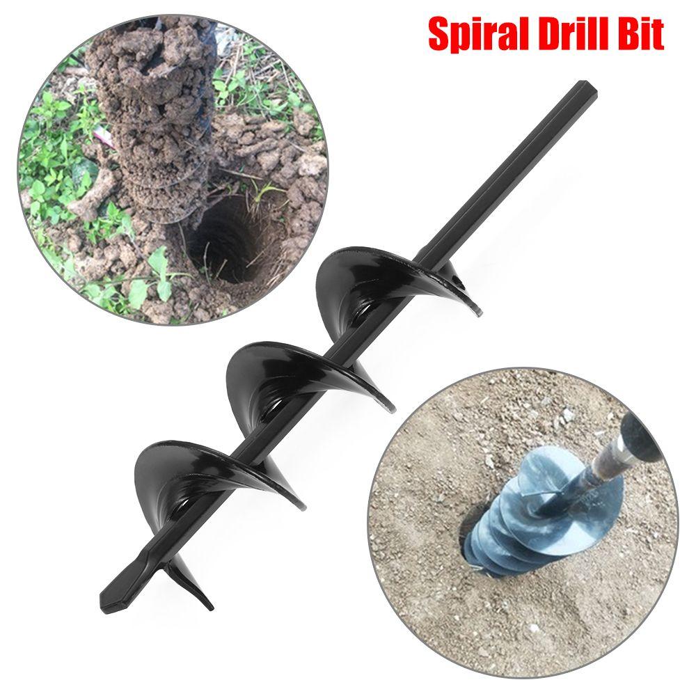 Инструмент для сеялки, шнек, сверло со спиральным отверстием, садовая посадка, маленькая земляная сеялка, бур для забора